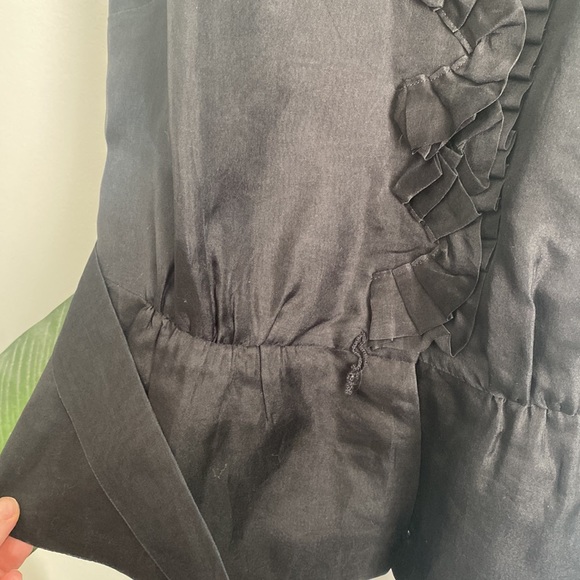 Silk Sleeveless Blouse with Rosette and Tie - Size 8 - Picture 4 of 8